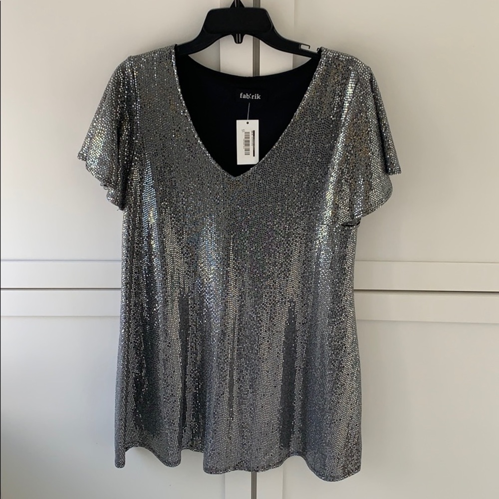 Fabrik Silver Dress NWT